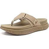 COFACE Womens Orthopedic Flip Flops Comfortable Beach Summer Sandals Size 6-12