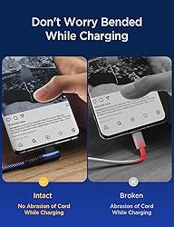 AINOPE USB C Cable Right Angle 3.1A Fast Charging
