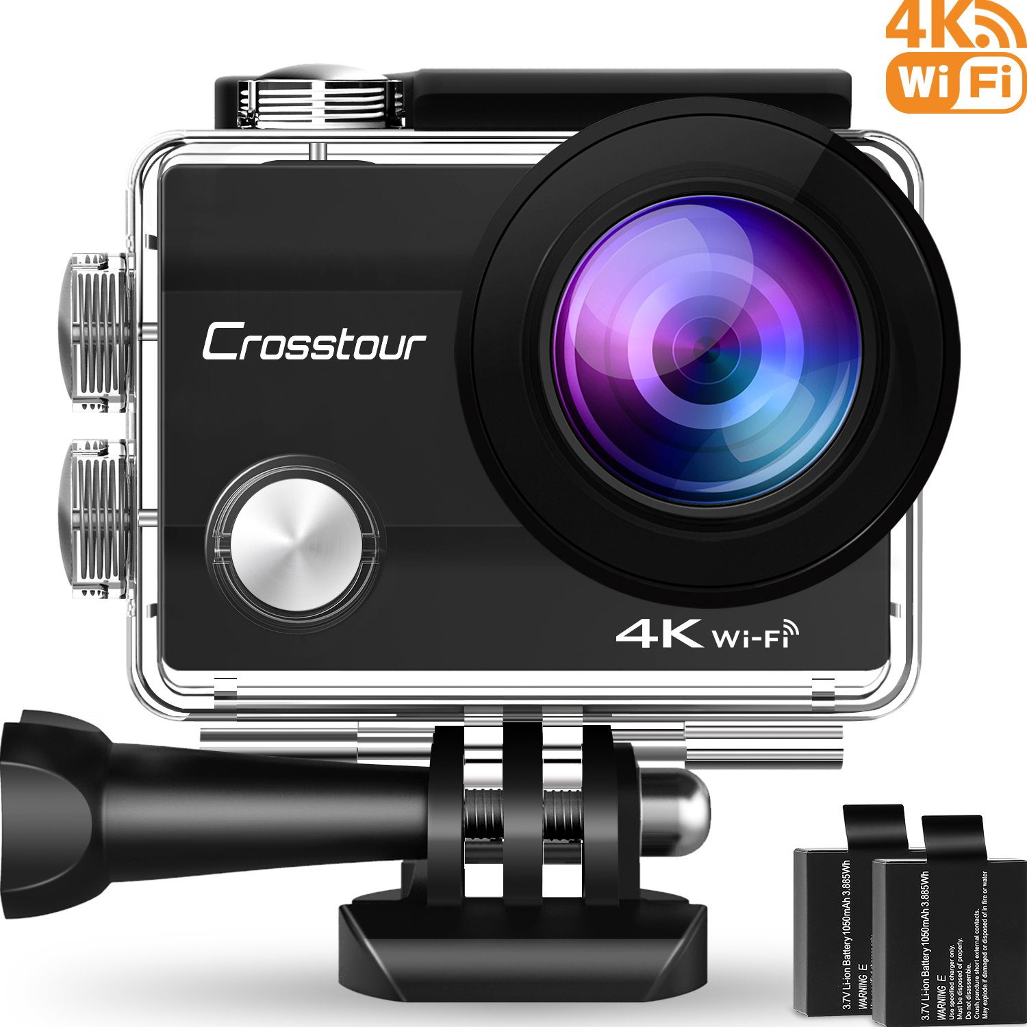 Crosstour Caméra de Sport 4K Wi-Fi Ultra HD Étanche 2 \