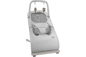 YHPOYLP Baby Bouncer for Infants,Soothing Portable Baby Rocker with3-Gear Seat Position, Detachable Baby Bouncer Infants Seat for Babies 0-6 Months, Up to 20 lbs with 3-Point Harness