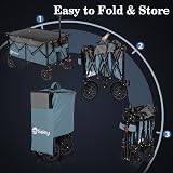 Sekey 200L Folding Festival Trolley, All-Terrain Wheels, 150KG Capacity view 8