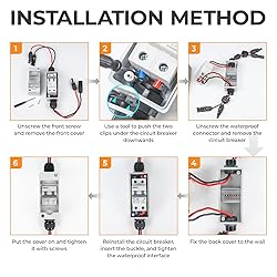 Pjerjzn Solar Panel Disconnect Switch 1000V 60A PV