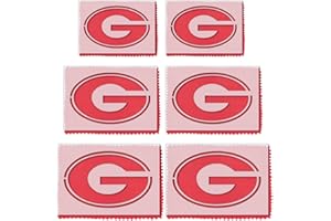 STENCIL STOP Georgia Bulldogs Power G Stencil Set – 6 Pack, Two Each in 2, 3, and 4 Inches – Officially Licensed, Reusable Stencils for Face Painting, Scrapbooking, and DIY Crafts – Durable Plastic for Home Decor