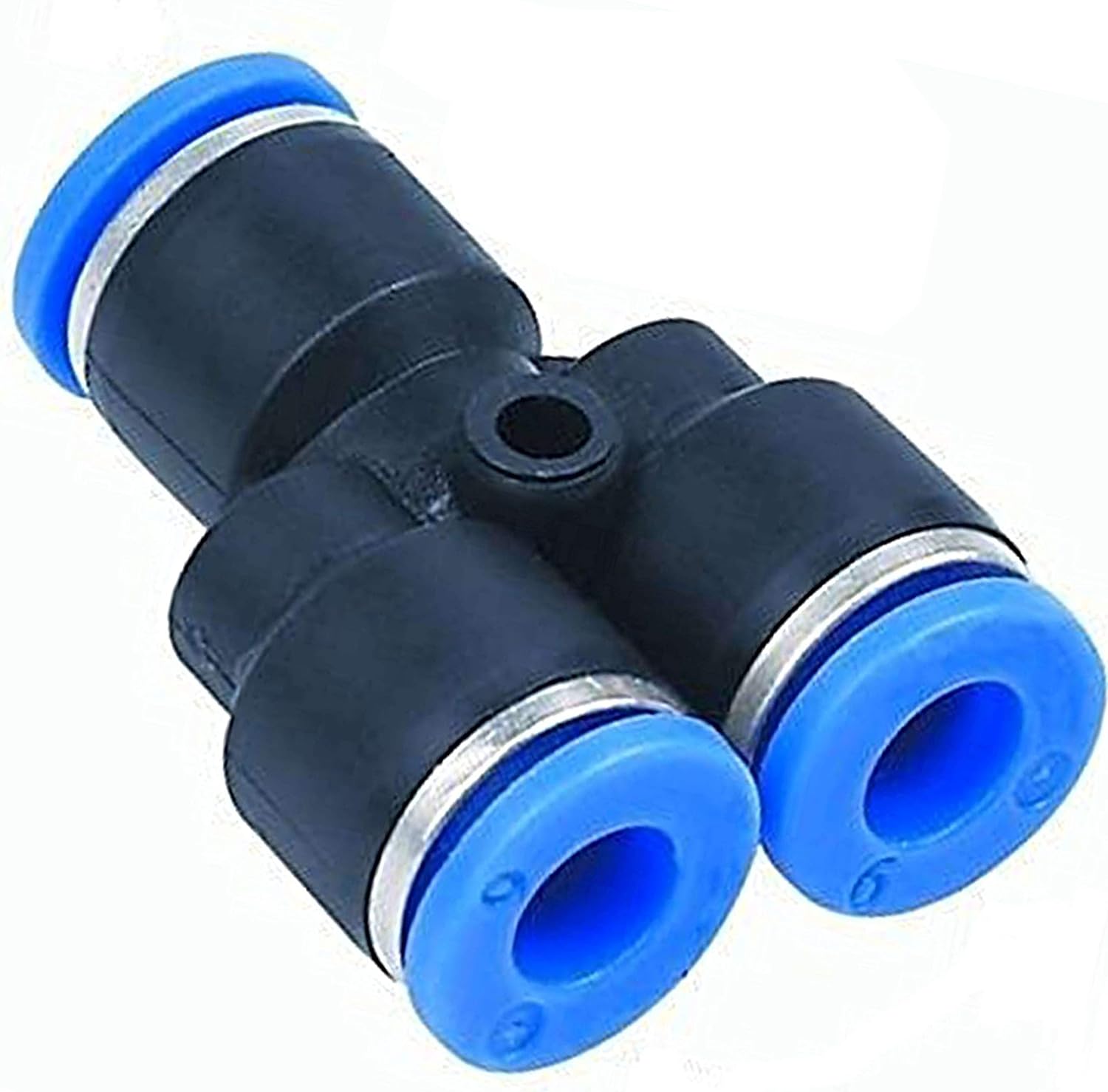 Connect push. Air line hose repair tee union connector.