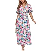 Maxigerui Women's Summer Floral Maxi Dress Spring Wedding Guest Dress 2026