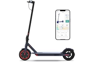 MAXSHOT V1 Electric Scooter - 350W Motor, Max 21 Miles Long Range, 19Mph Top Speed, 8.5" Tires, Portable Folding Commuting Electric Scooter Adults with Dual Braking System and App Control