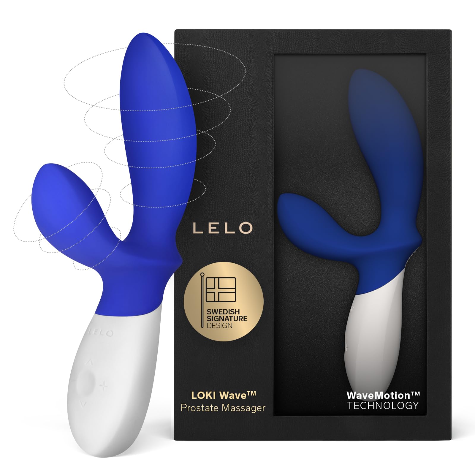 LELO Loki Wave Prostate Toy Anal Plug for Men Male Sex Toys with Wavemotion Technology, Anal Sex Toys, Anal Toys, Federal Blue