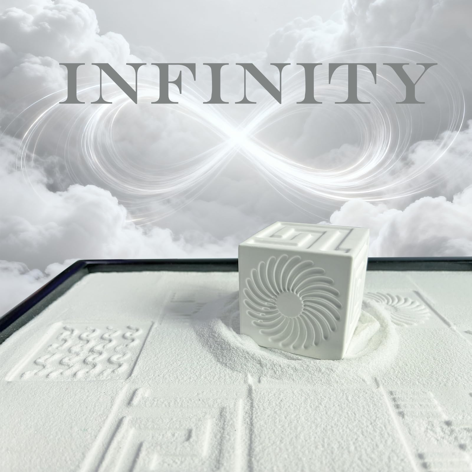 AOVOA Japanese Zen Garden Kit for Desk with 3 Sand Spheres, Zen Decor with Wooden Tray and Natural Rake Torii Gate Ornament for Home & Office, Desktop Sandbox for Relaxation and Meditation