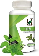 H&C Tulsi Holy Basil Capsules 900mg - 120 Count for Immunity & Wellness