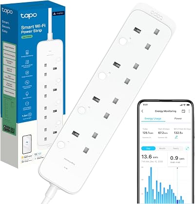 Tapo P304M Smart Plug Extension Lead with Matter Certified Energy Monitoring