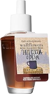 Bath and Body Works Wallflowers Home Fragrance Refill 0.8 Fluid Ounce [2018 Edition] (Hot Cocoa and Cream)