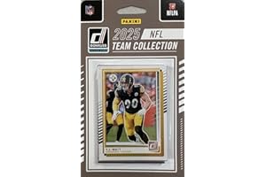 SCORE Pittsburgh Steelers 2025 Donruss Factory Sealed 12 Card Team Set Featuring Freiermuth, Watt and Bradshaw with Will Howard, Kaleb Johnson, Jack Sawyer and Derrick Harmon Rated Rated Rookie Cards Plus