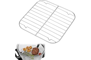 Air Fryer Crisper Rack, 304 Stainless Steel Replacement Crisper Plate Tray Accessories for Ninja Crispi Air Fryer FN090 FN091