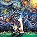 Calvin and Hobbes Inspired Art poster PRINT What If van Gogh Had An Imaginary Friend? - Art by Aja 8x8, 10x10, 12x12, 20x20, 24x24 inches