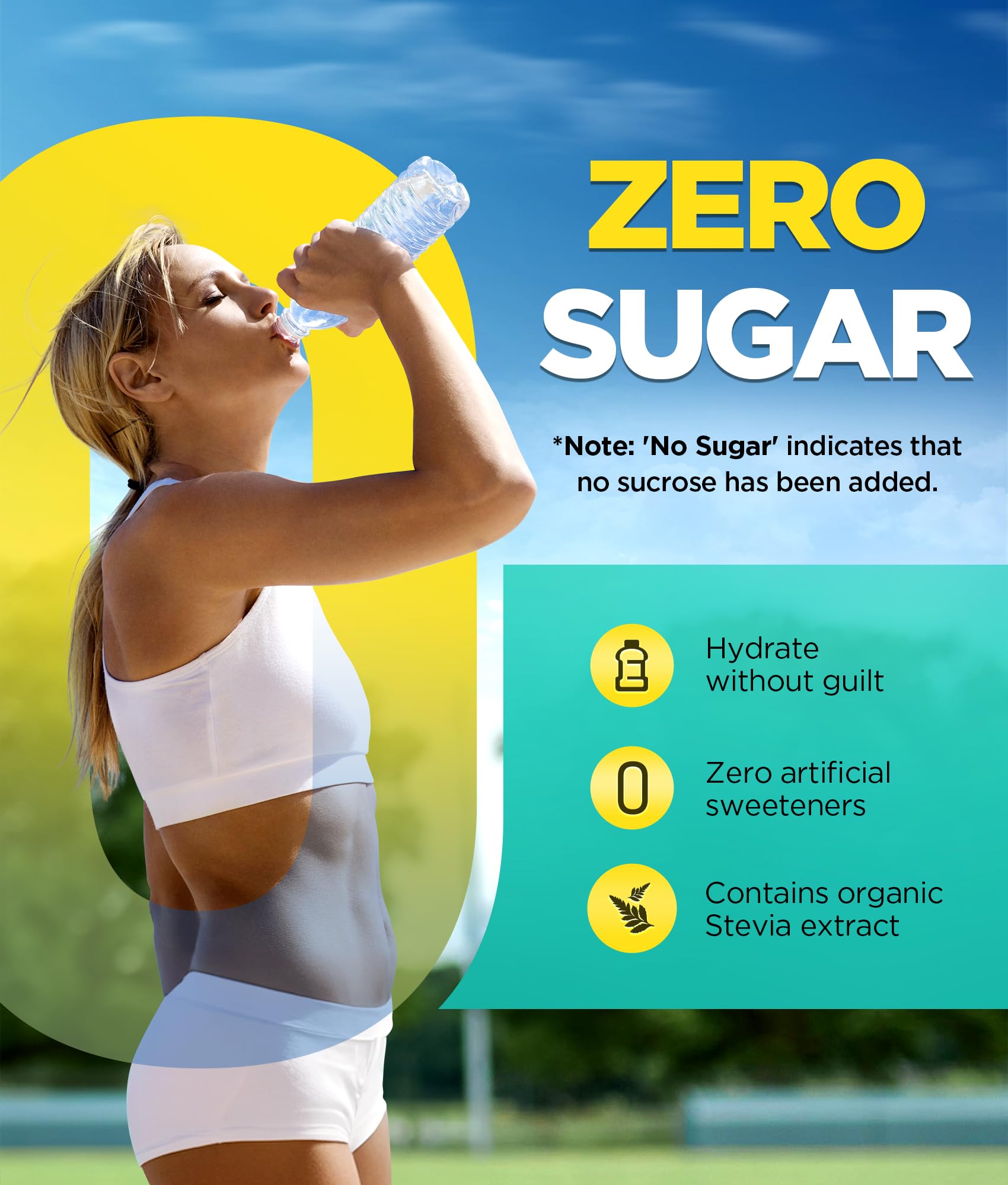 Sugar Free Electrolytes Powder with Natural Flavors, 3X Rapid Hydration Packets with 10 Electrolyte & Vitamins, Liquid Daily IV, Non-GMO, Gluten-Free, Keto, Vegan, 16 Sticks