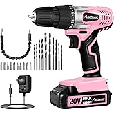 AVID POWER 20V MAX Lithium lon Cordless Drill Set, Power Drill Kit with Battery and Charger, 3/8-Inch Keyless Chuck, Variable