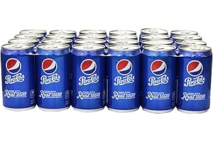 Pepsi Made with Real Sugar, 7.5 Fl Oz Mini Cans, 24 Pack