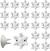 LONGKUN Golf Shoe Spikes 20 Pcs Replacements with 1 Cleats Wrench White Grey view 1