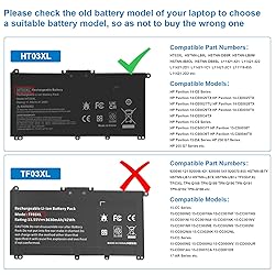 Futurebatt HT03XL L11119-855 Laptop Battery for HP