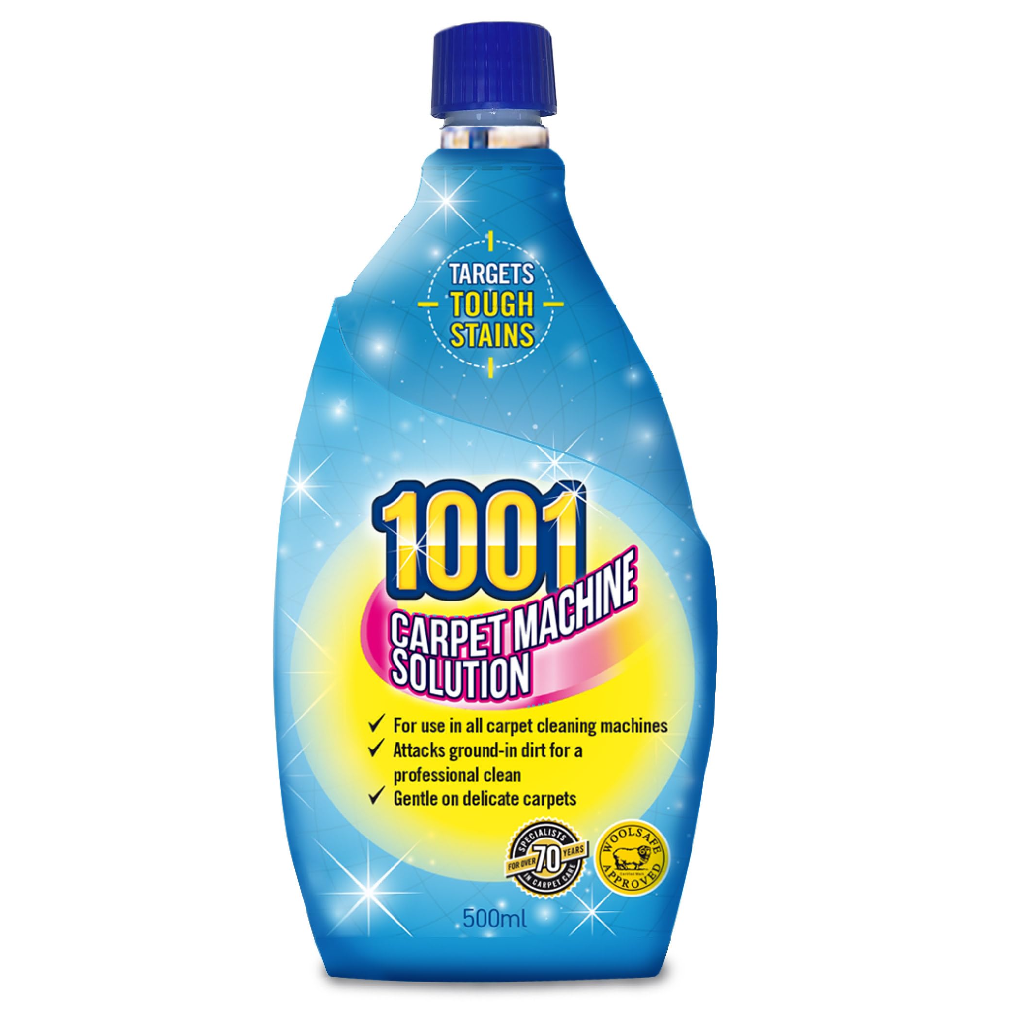 1001 Carpet Machine Solution, Perfect For Large and High Traffic Areas, Gentle On Upholstery and Carpets, 500 ml (Pack of 1)