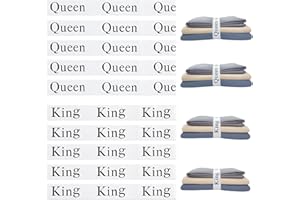 Maletnd 10 Pieces Bed Sheet Organizer Bands, Sheet Organizers and Storage Label Bands, Sheets Organizer for Closet, Sheet Label for Bedding, Sheet Keepers Linen Labels Bedding (White, 10Pcs)