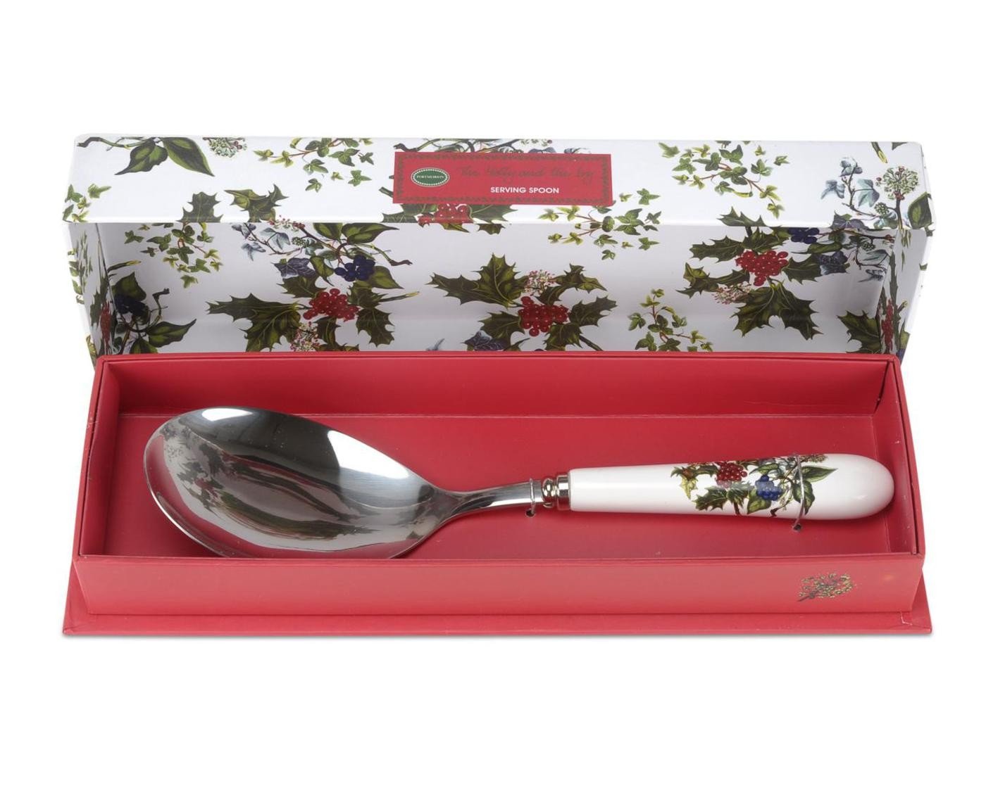 Portmeirion The Holly & Ivy Serving Spoon, Multi-Colour