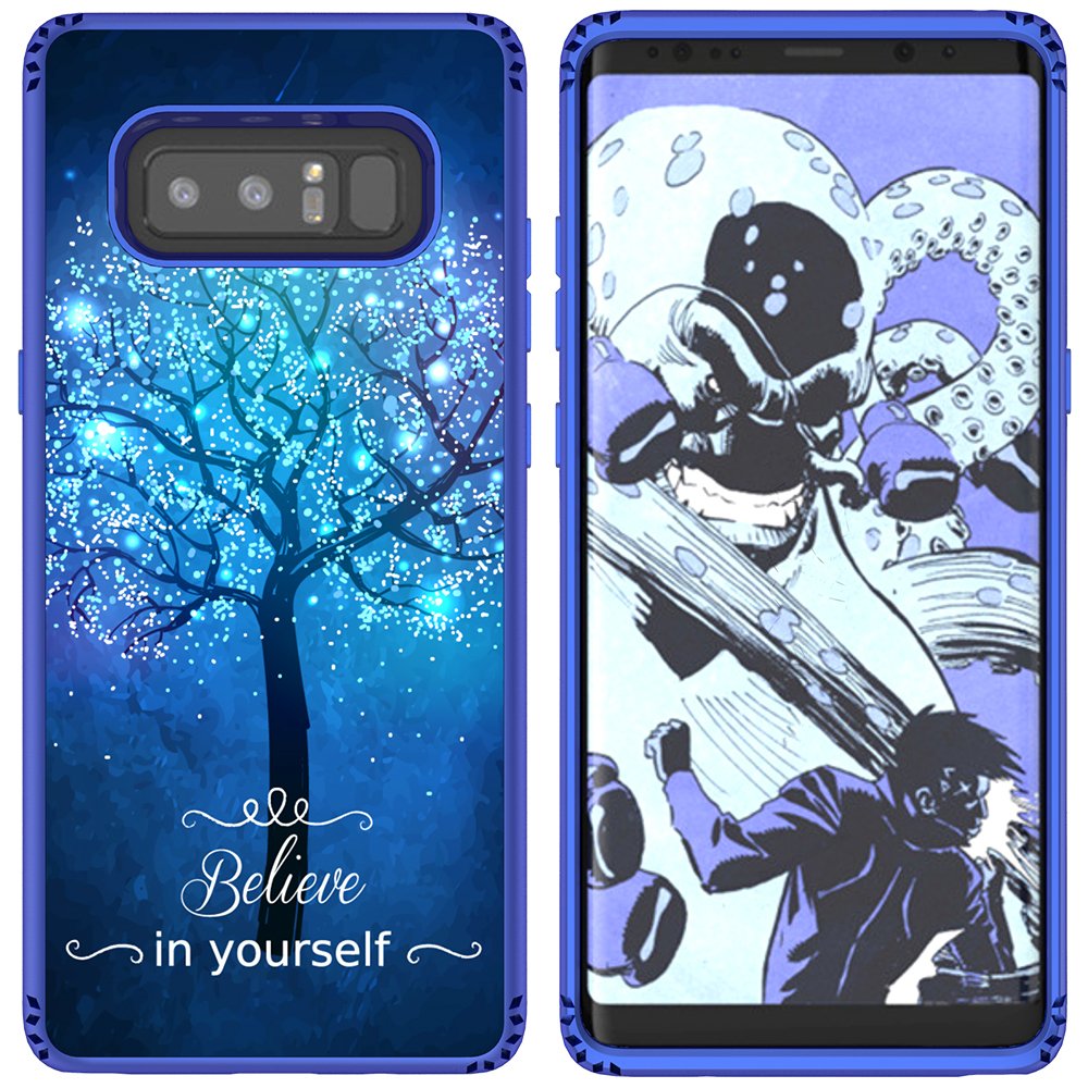 Galaxy Note 8 Case, MagicSky Shockproof Slim Corner Protection with Resilient Shock Absorption Rubber Protective Case Cover for Samsung Galaxy Note8 (2017) 6.3 Inch - Believe in yourself