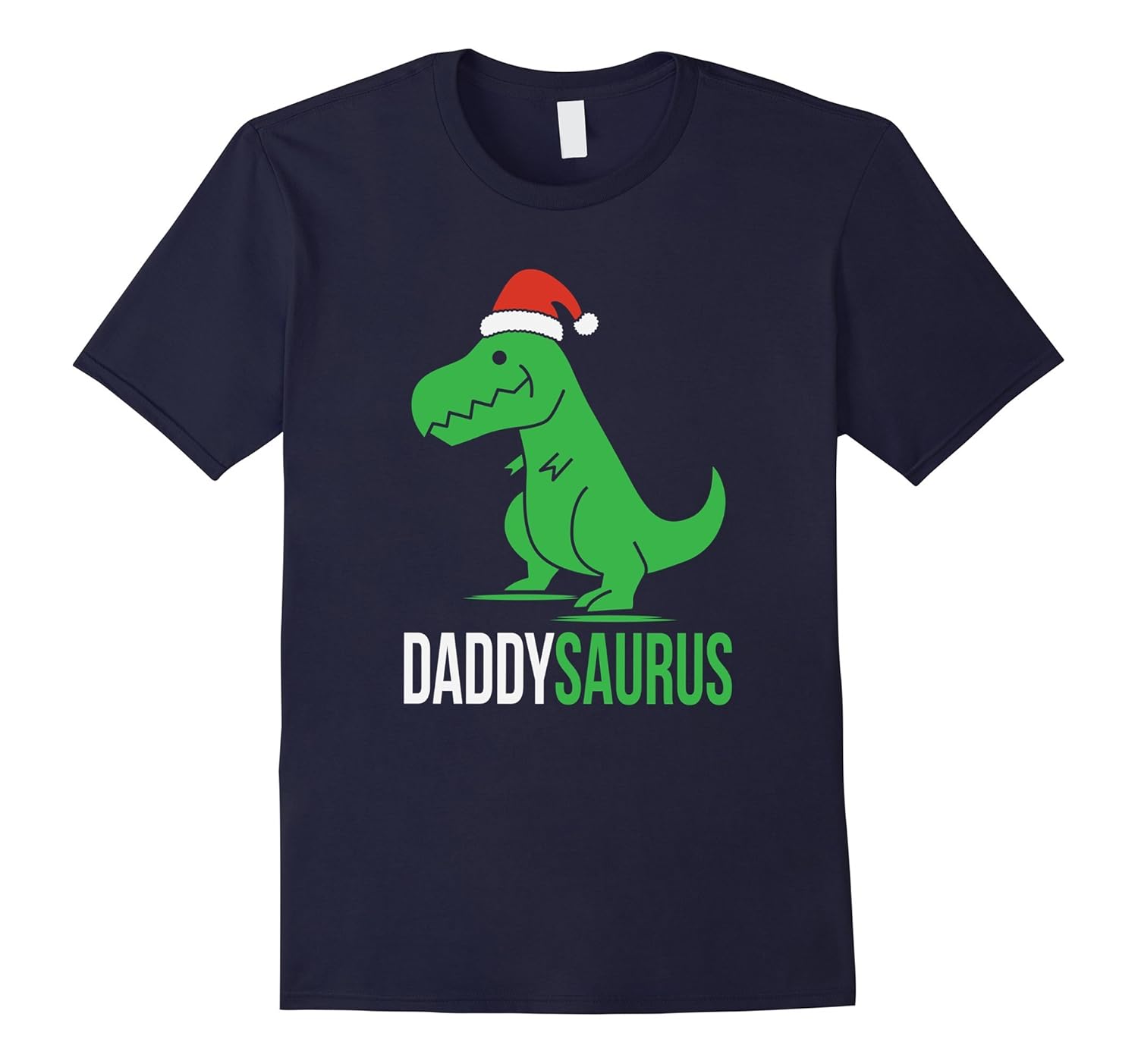 Daddy Saurus T-Rex Christmas Family Matching T-Shirt-Rose