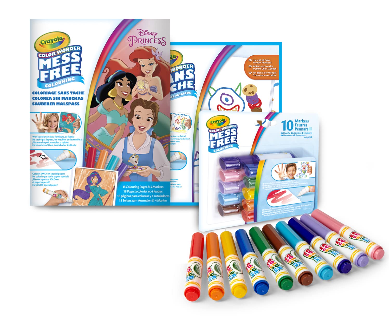 CRAYOLA - Color Wonder, Mess Free Colouring Value Set, Disney Princess, Creative Activity for Kids, Age 3, 4, 5