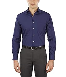 Van Heusen Men's Dress Shirt Fitted Poplin