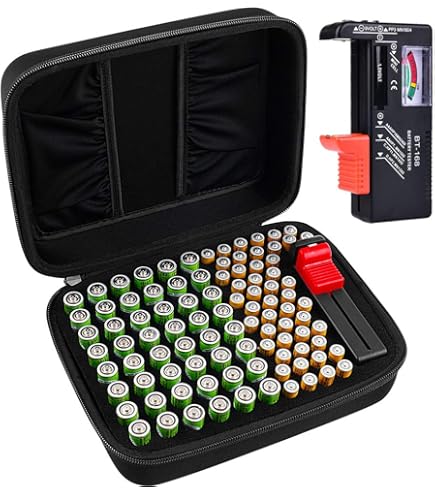 Support De Rangement Pour Piles AA/AAA, Peut Contenir 10 Piles AA Et 10 Piles AAA, Support Mural Pour Rangement De Piles (blanc