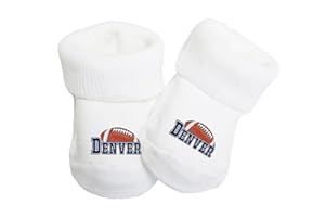 Future Tailgater Baby Toe Bootie Socks for Denver Fans