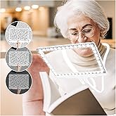 NZQXJXZ 5X Hands Free Magnifying Glass with Light and Stand 43 Ultra-Bright LED, Lighted Magnifying Glass, Full Page Magnifie