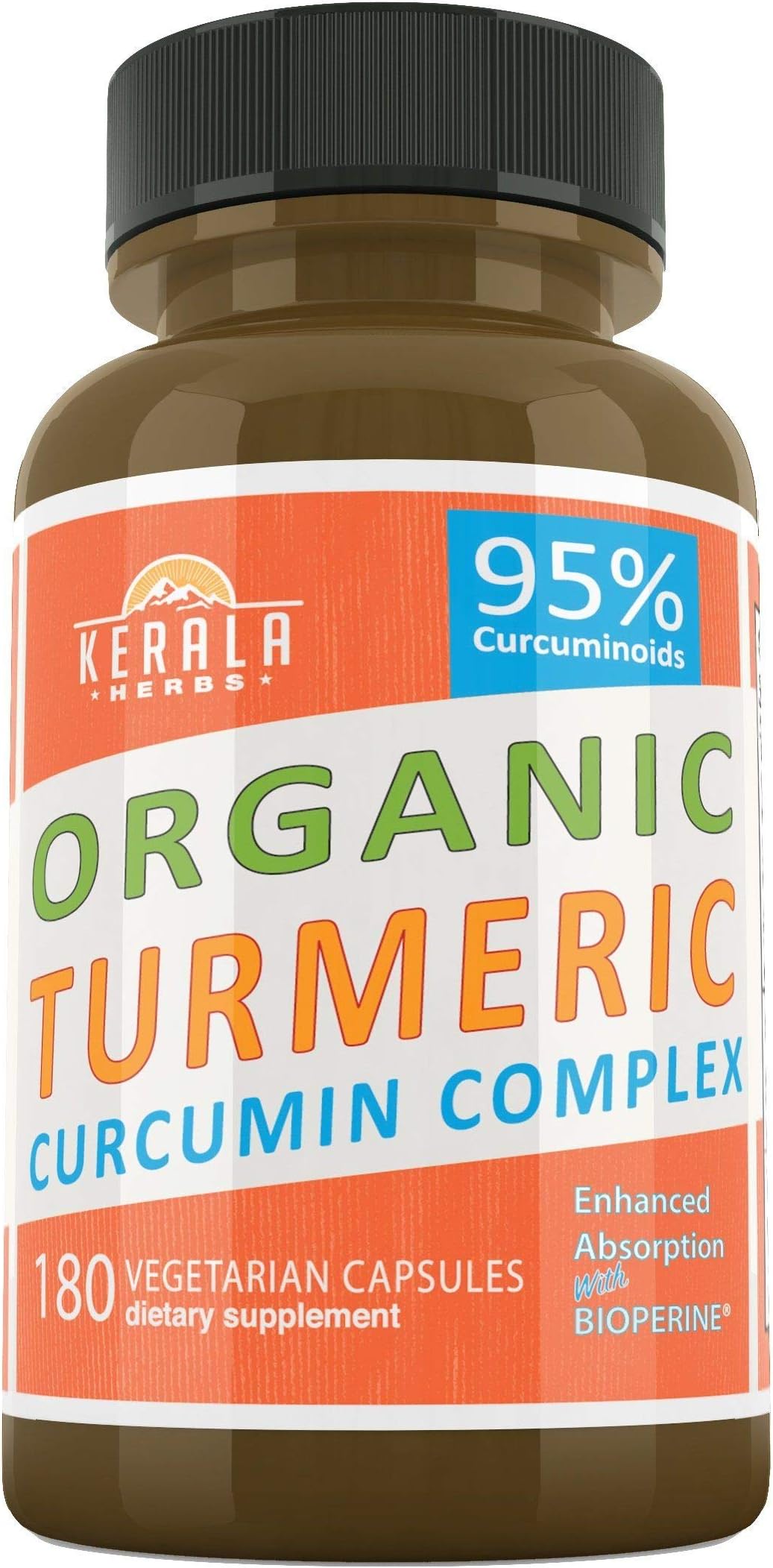 Turmeric Curcumin & BioPerine 95% Curcuminoids | 3000mg Daily Plus Black Pepper for Max Relief, USA Made Natural Immune, Joint & Healthy Inflammatory Response Support, Best Turmeric Pills, 180 Capsule