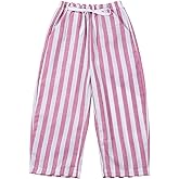 RGDYPKO Boys Striped Pants Toddler Baby Linen Harem Pants Soft Comfortable Stretchy Drawstring Elastic Waisted Trousers
