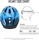 LEPESFON Kids Bike Helmet 50-57CM with Light & Visor for Boys Girls Cycling view 3