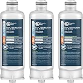 Crystala Filters Replacement for DA97-17376B Water Filter, NSF 42 Compatible with Samsung HAF-QIN, HAF-QIN/EXP, DA97-08006C, RF23M8070SG, RF23M8070SR, RF23M8090SG, RF23M8570SR (3 Pack)
