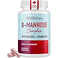 D Mannose Capsules | 1000mg [High Potency] D-Mannose & Cranberry Pills for Urinary Tract Treatment with Cranberry Supplement,