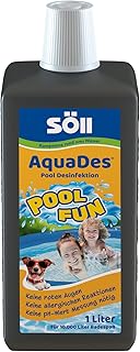 Söll 31430 AquaDes Pool-Desinfektion flüssig 1 l - wirksame Poolreinigung Wasserpflege gegen Bakterien und Keime zur Desinfektion von Pool Planschbecken Schwimmbad Kinderbecken Kinderpool