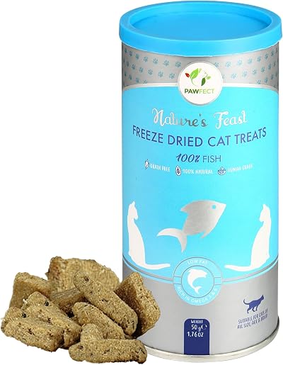 Pawfect Treats Pawfect Nature's Feast Freeze-Dried Fish Cat Treats 50g