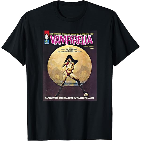 Amazon.com: Vampirella 'Classic Art' T-Shirt T-Shirt : Clothing