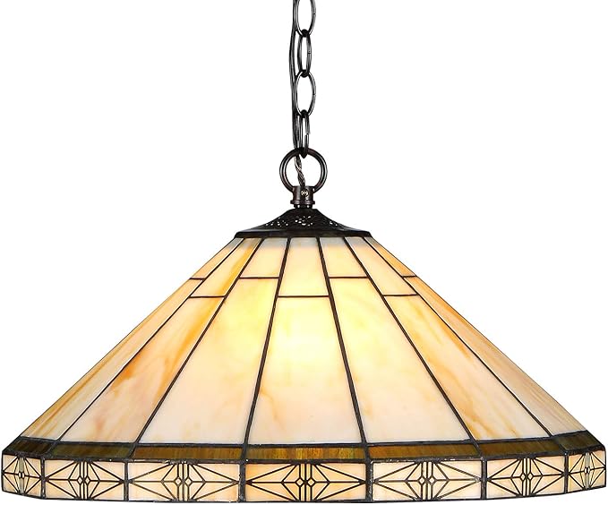 Capulina Tiffany Dining Table Lights, 18 Inch Wide Hanging