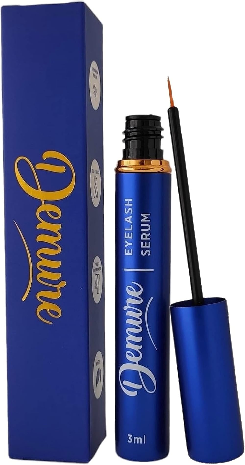 Demure Eyelash Serum Eyebrow Lash Growth Thick Long Hormone-Free
