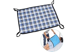 NEPPT Positioning Bed Pad with Handles Incontinence Bed Wetting Protection Pad Transfer Belts for Lifting Seniors Bedridden Patient Medical Sliding Board Reusable Draw Sheets to Prevent Bedsores