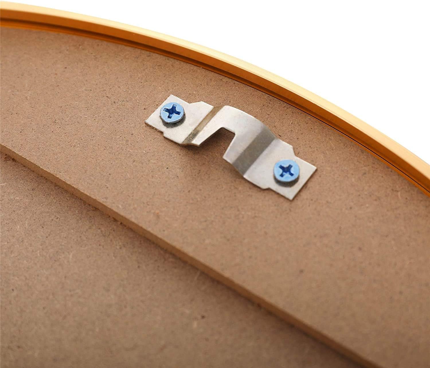 Huimei2Y Circle Mirror, 15.7 Inch Wall Round Mirror with Metal Frame for Vanity, Bathroom, Bedroom, Entryway & Living Room (Gold, 40x40cm): Home & Kitchen