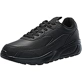 Armani Exchange Men's Bronx Solid Colored Leather Low Top Sneaker, Black, 8