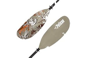 Pelican The Catch Kayak Paddle|Adjustable Fiberglass Shaft with Nylon Blades|Lightweight, Adjustable| Perfect for Kayak Fishing, 98.5 inch (250cm) - Arctic Blue - PS1973-00