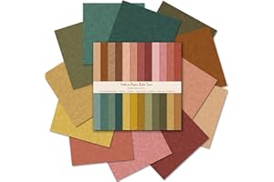 COLABRILI Scrapbook Paper 12x12 Brown, 24 Sheets/24 Designs Double-Sided Bohemian Patterned Craft Paper, Boho Tone Decorative Paper for Junk Journals Greeting Cards Photo Album Decoration (Boho Tone, 12x12 in)