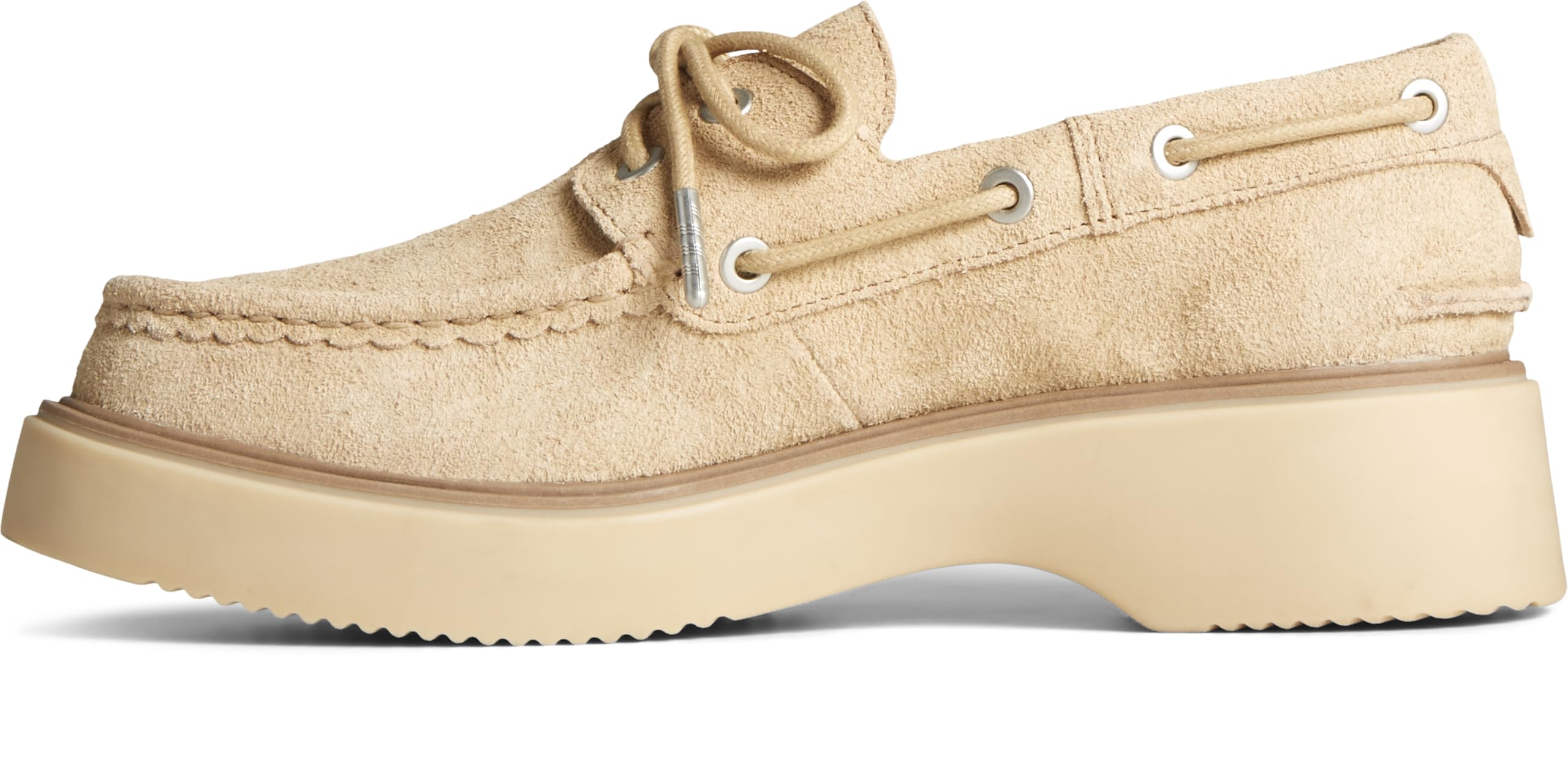 Sperry Mens Shoes Women’s Bayside Boat Shoe, Sand, 8.5