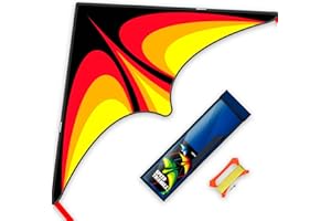 SGftre Red Large Delta Kites Flying Toys for Kids & Adults Easy to Fly